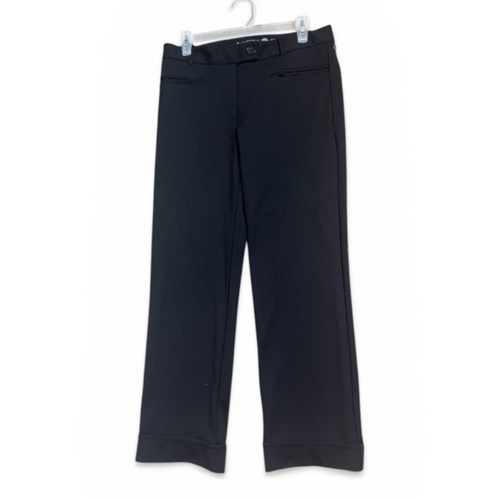 Betabrand cuffed-Leg Black Stretch Dress Pants